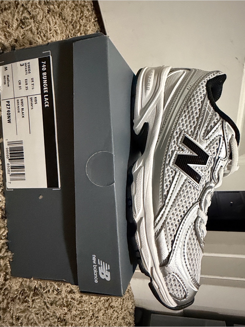 New Balance 740 Bungee Lace 3y